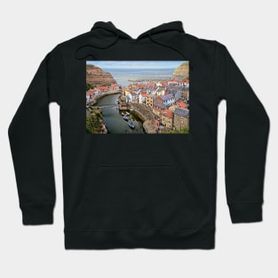 Staithes Fishing Village, Yorkshire Hoodie